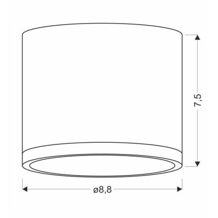 Plafonnier LED TUBA LED/9W/230V