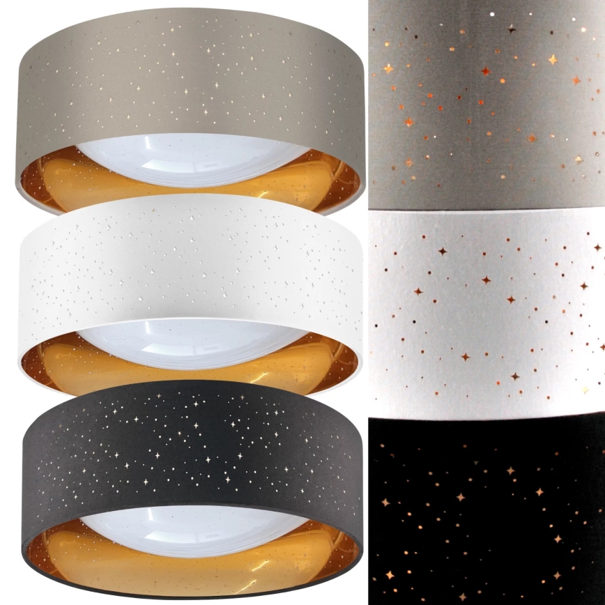 Plafonnier LED TULUZA LED/18W/230V diam. 32 cm marron