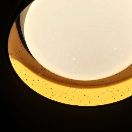 Plafonnier LED TULUZA LED/18W/230V diam. 32 cm marron
