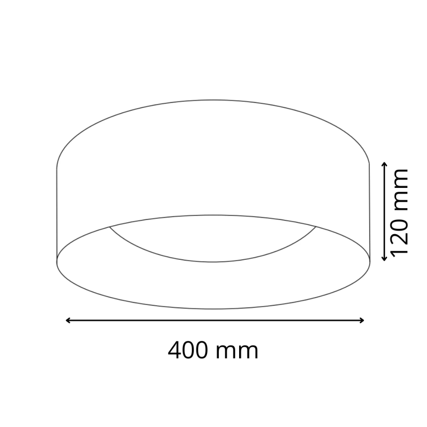 Plafonnier LED TULUZA LED/24W/230V diam. 40 cm blanc