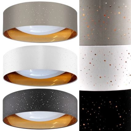 Plafonnier LED TULUZA LED/24W/230V diam. 40 cm marron