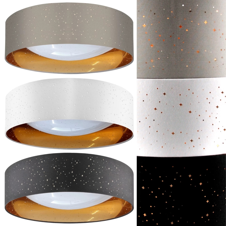 Plafonnier LED TULUZA LED/24W/230V diam. 40 cm marron