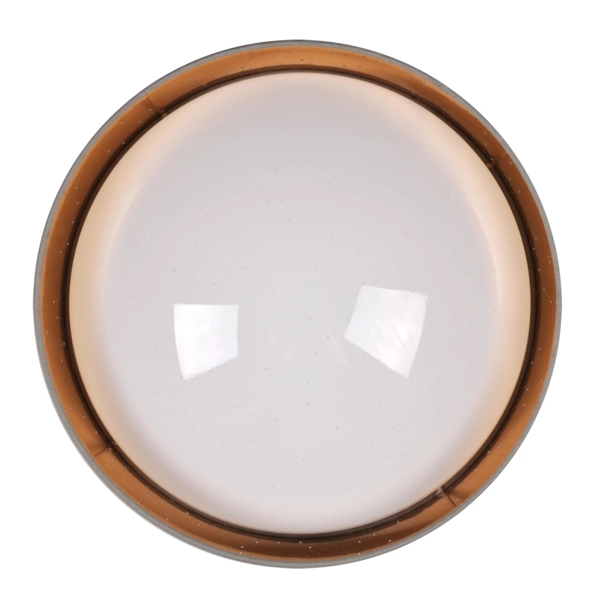 Plafonnier LED TULUZA LED/24W/230V diam. 40 cm marron
