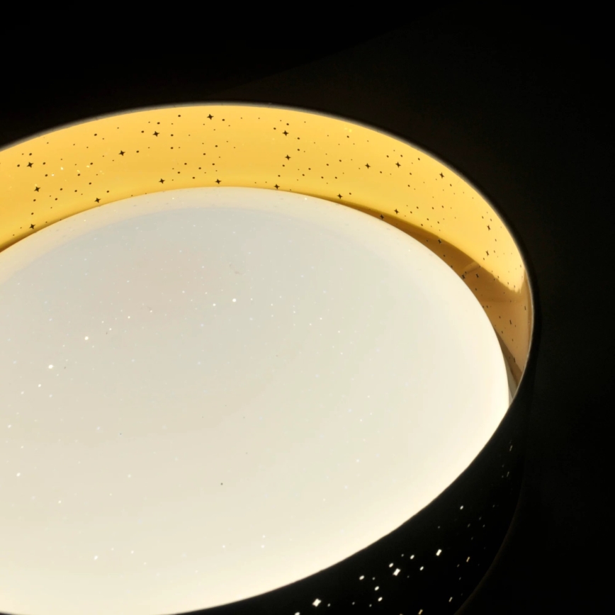 Plafonnier LED TULUZA LED/24W/230V diam. 40 cm marron