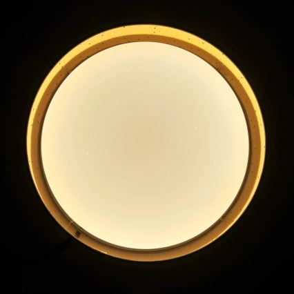 Plafonnier LED TULUZA LED/24W/230V diam. 40 cm marron