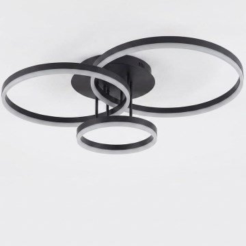 Plafonnier LED VAASA LED/58W/230V 3000K noir