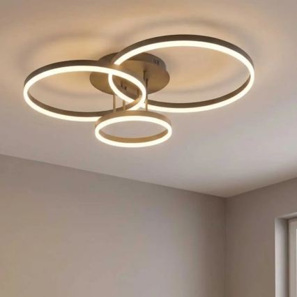 Plafonnier LED VAASA LED/58W/230V 3000K noir