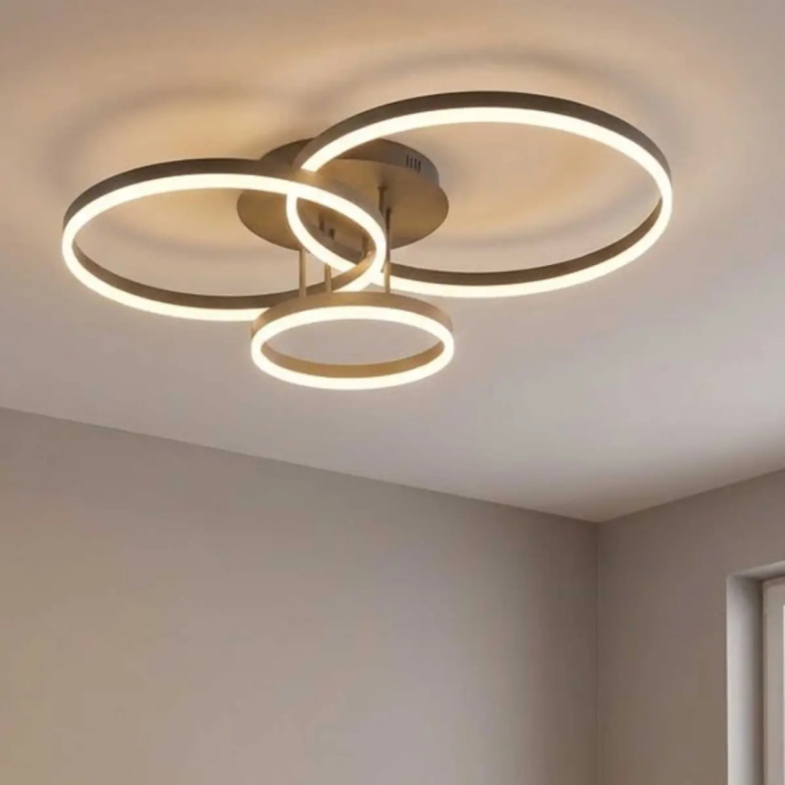 Plafonnier LED VAASA LED/58W/230V 3000K noir