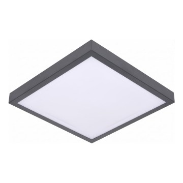 Plafonnier LED VITALI avec capteur de mouvement et capteur crépusculaire LED/24W/230V 4000K 33x33 cm anthracite