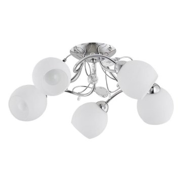 Plafonnier LIVIA 5xE14/10W/230V chrome brillant