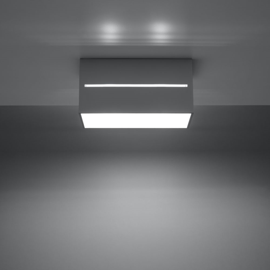 Plafonnier LOBO 2xGU10/40W/230V gris