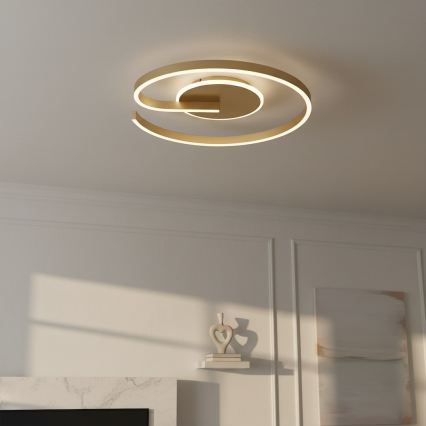Plafonnier LORENZO LED 22 W/230 V Ø 50 cm doré