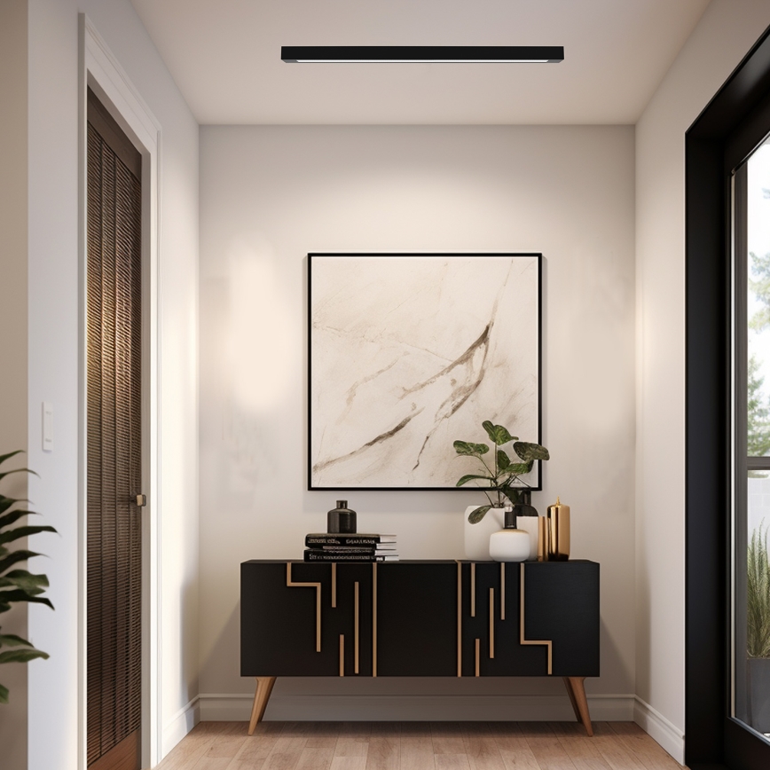 Plafonnier LUNGO T8 1xG13/18W/230V noir