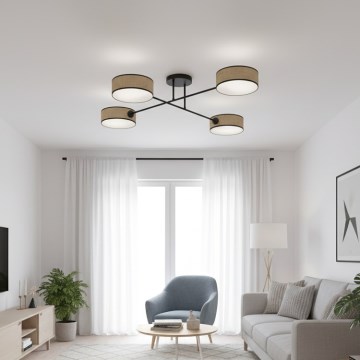 Plafonnier MAGA 4xE14/10W/230V beige