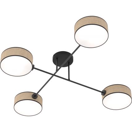 Plafonnier MAGA 4xE14/10W/230V beige