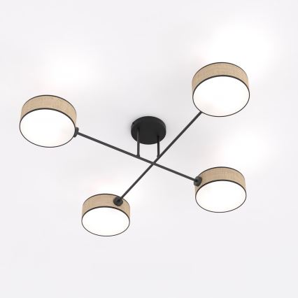 Plafonnier MAGA 4xE14/10W/230V beige