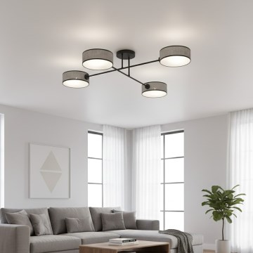 Plafonnier MAGA 4xE14/10W/230V gris