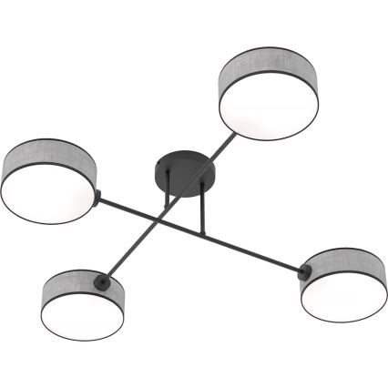 Plafonnier MAGA 4xE14/10W/230V gris