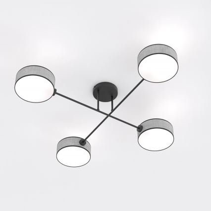 Plafonnier MAGA 4xE14/10W/230V gris