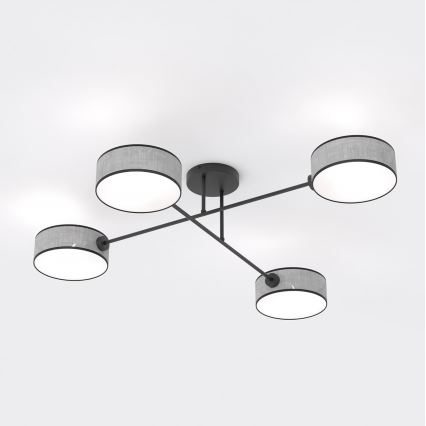Plafonnier MAGA 4xE14/10W/230V gris