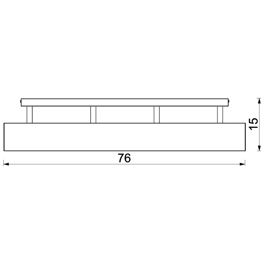 Plafonnier MAISON 4xGU10/8W/230V chêne