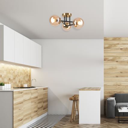 Plafonnier MALENA 3xE14/5W/230V beige