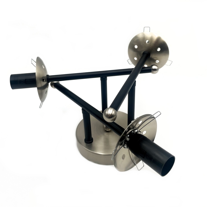 Plafonnier MALENA 3xE14/5W/230V noir/gris