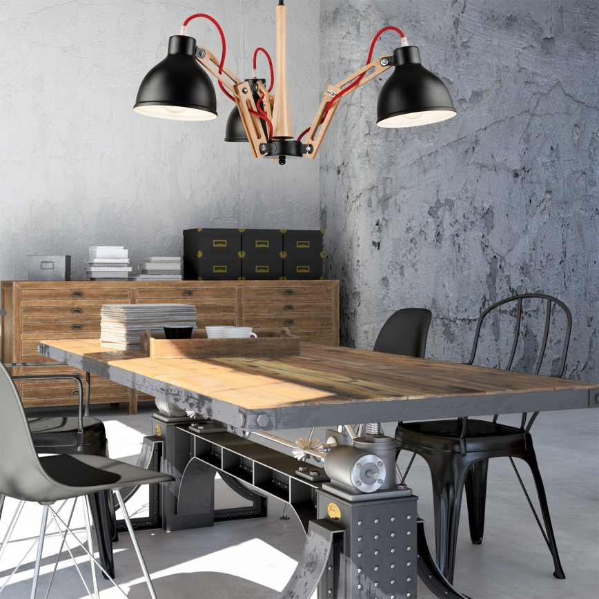 Plafonnier MARCELLO 3xE27/60W/230V - certifié FSC