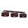 Plafonnier MARTI 3xE27/15W/230V 68x20,5 cm bordeaux/doré