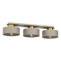 Plafonnier MARTI 3xE27/15W/230V beige/doré