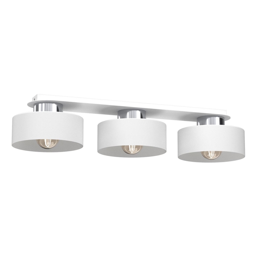 Plafonnier MARTI 3xE27/15W/230V blanc/chrome brillant