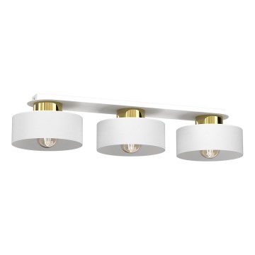 Plafonnier MARTI 3xE27/15W/230V blanc/doré