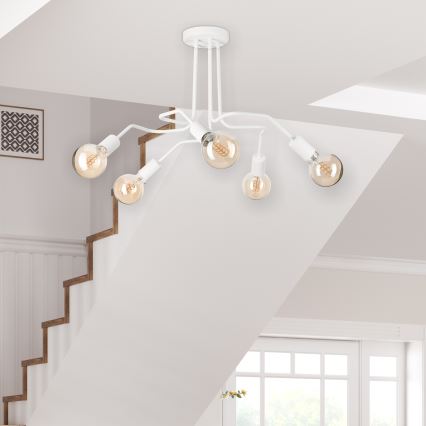 Plafonnier MATYLDA 5xE27/60W/230V blanc