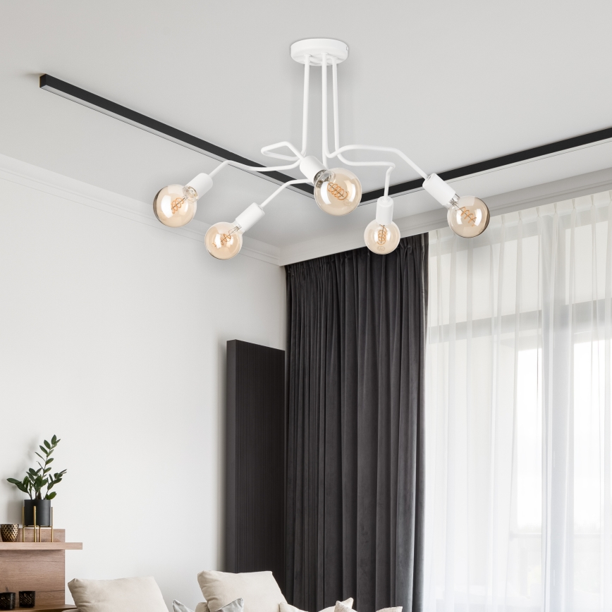 Plafonnier MATYLDA 5xE27/60W/230V blanc