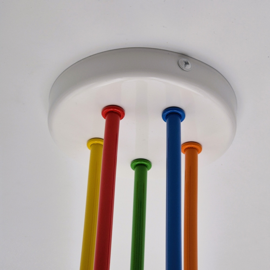 Plafonnier MATYLDA 5xE27/60W/230V coloré