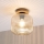 Plafonnier MILOU WOOD 1xE27/15W/230V chêne / beige fumé Ø 20 cm