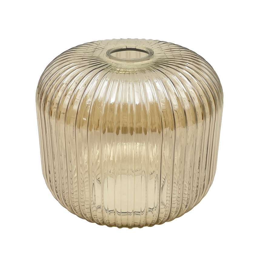 Plafonnier MILOU WOOD 1xE27/15W/230V chêne / beige fumé Ø 20 cm