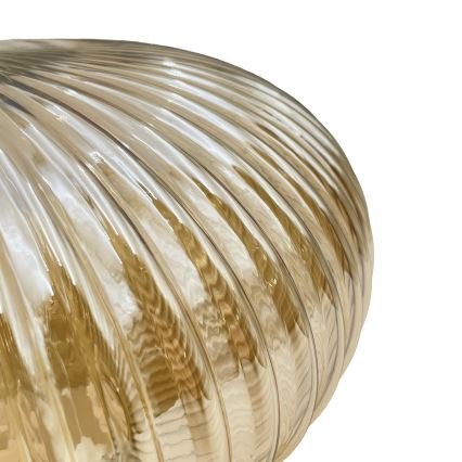 Plafonnier MILOU WOOD 1xE27/15W/230V chêne/beige fumé Ø 29 cm