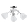 Plafonnier MODENA 3xE27/60W/230V chrome brillant/blanc