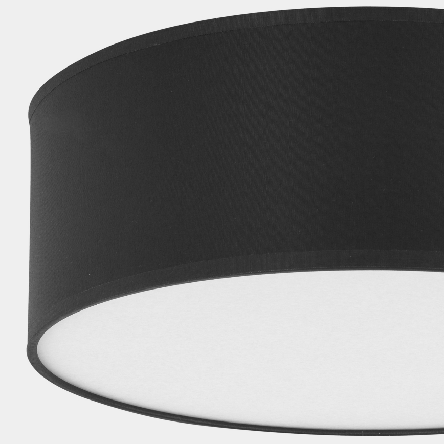 Plafonnier MONA 4xE27/15W/230V d.45 cm noir