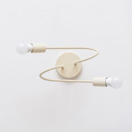 Plafonnier monté en surface OXFORD 2xE27/15W/230V crème