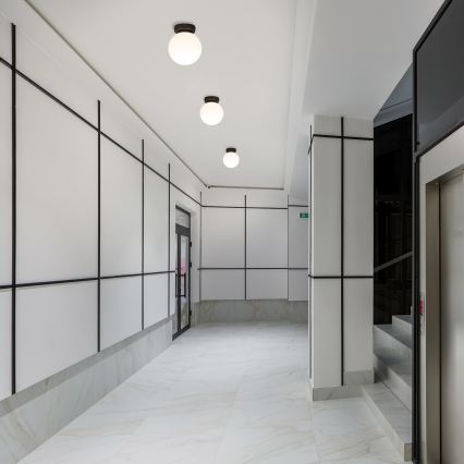 Plafonnier MOONLIGHT 1xE27/15W/230V Ø 16 cm noir