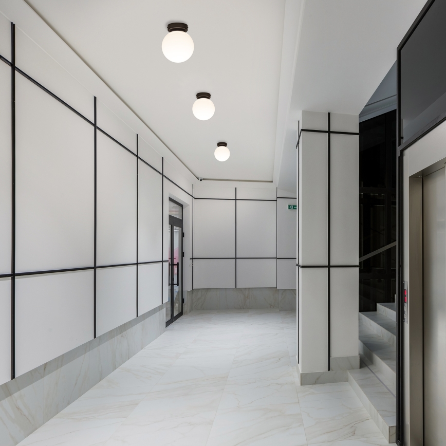 Plafonnier MOONLIGHT 1xE27/15W/230V Ø 16 cm noir