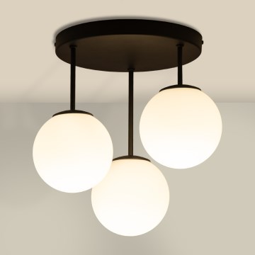 Plafonnier MOONLIGHT 3xE27/15W/230V noir