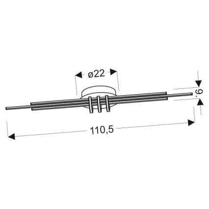 Plafonnier NAKSOS LED/40W/230V