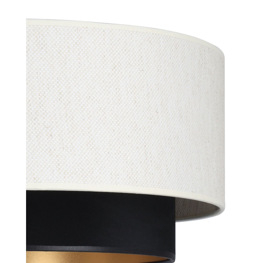 Plafonnier NATIA 1xE27/60W/230V blanc/noir