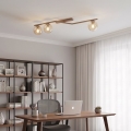 Plafonnier NATON 3xE14/10W/230V beige/beige fumé