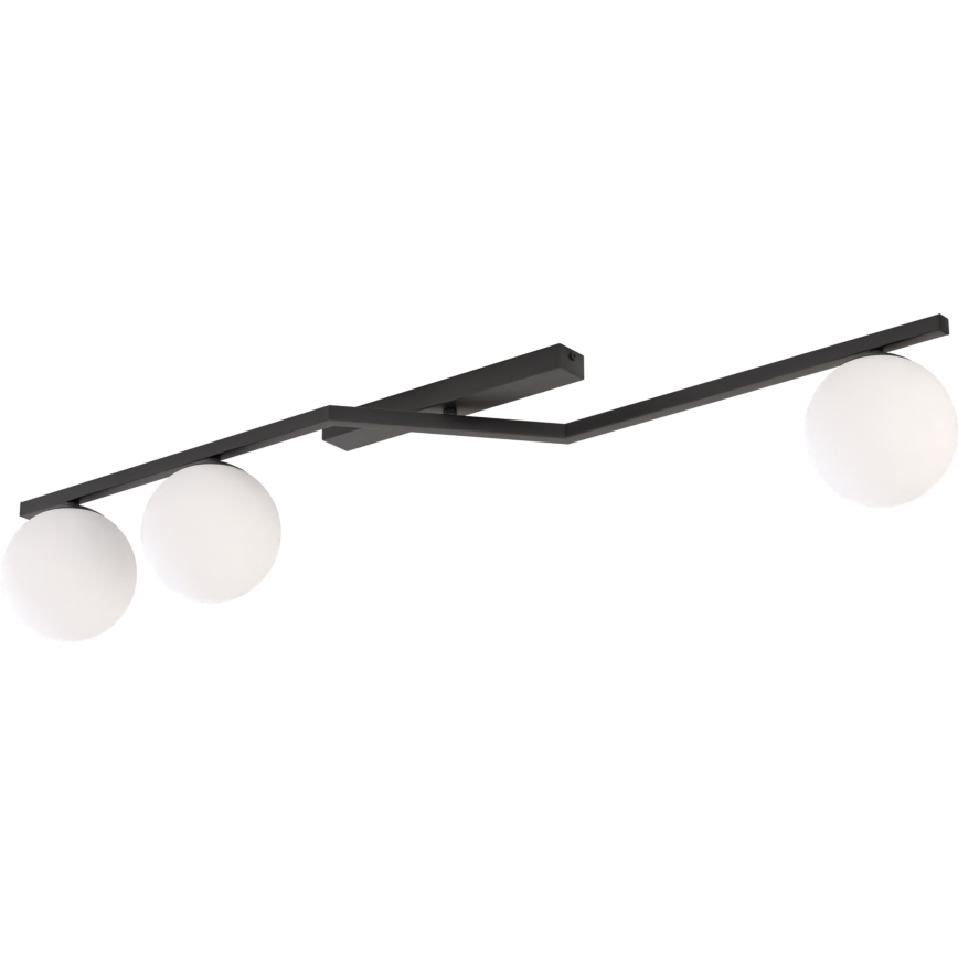 Plafonnier NATON 3xE14/10W/230V noir/blanc