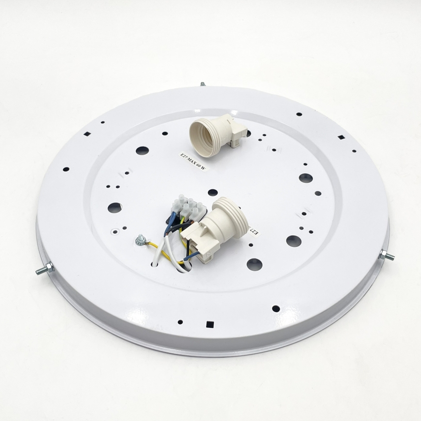 Plafonnier NATURAL 3xE27/15W/230V Ø 37,5 cm pin/blanc