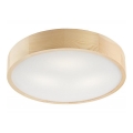 Plafonnier NATURAL 3xE27/60W/230V Ø 47,5 cm en pin